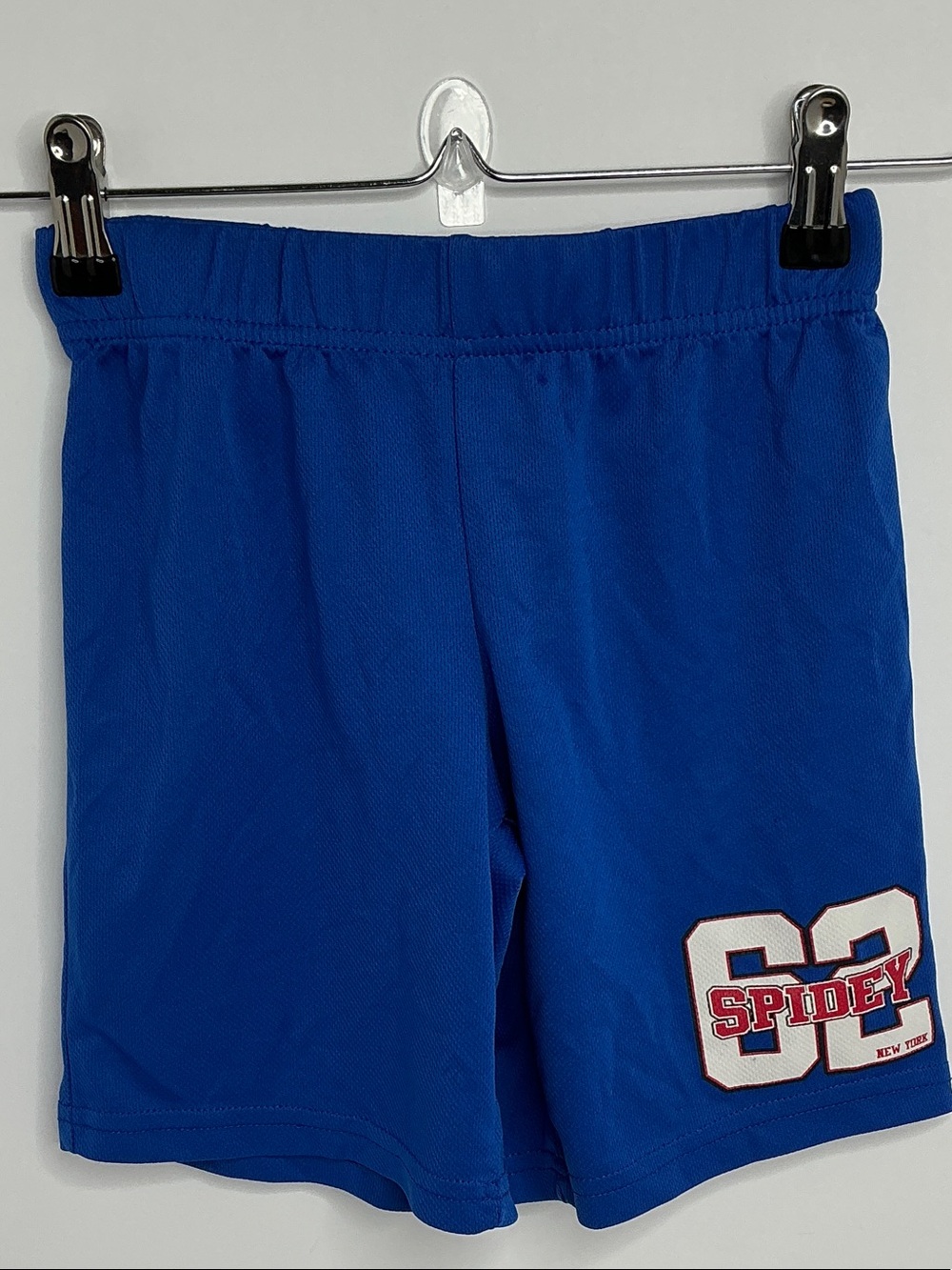 Marvel Royal Blue Kids Athletic Shorts with 'Spidey' Graphic